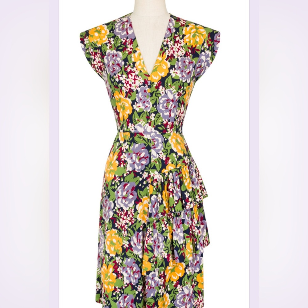 Trashy Diva Victory Floral, Sadie Ruffle dress. Size 12